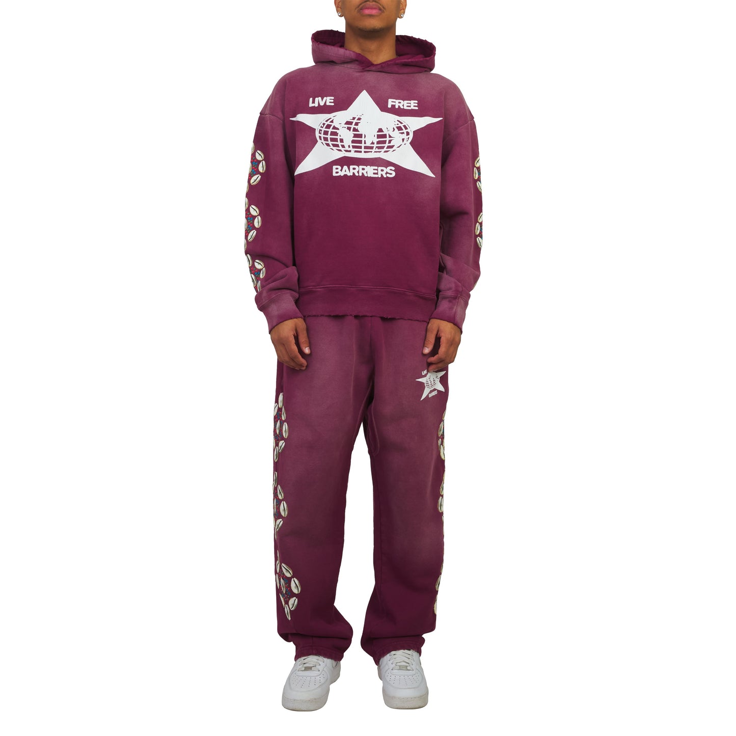 Cowrie Shell Sweatpant | Maroon