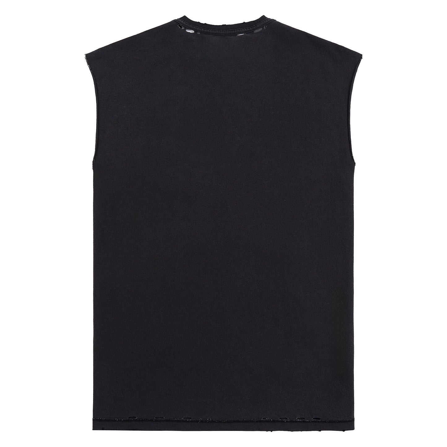 Sequin Script Sleeveless Tee