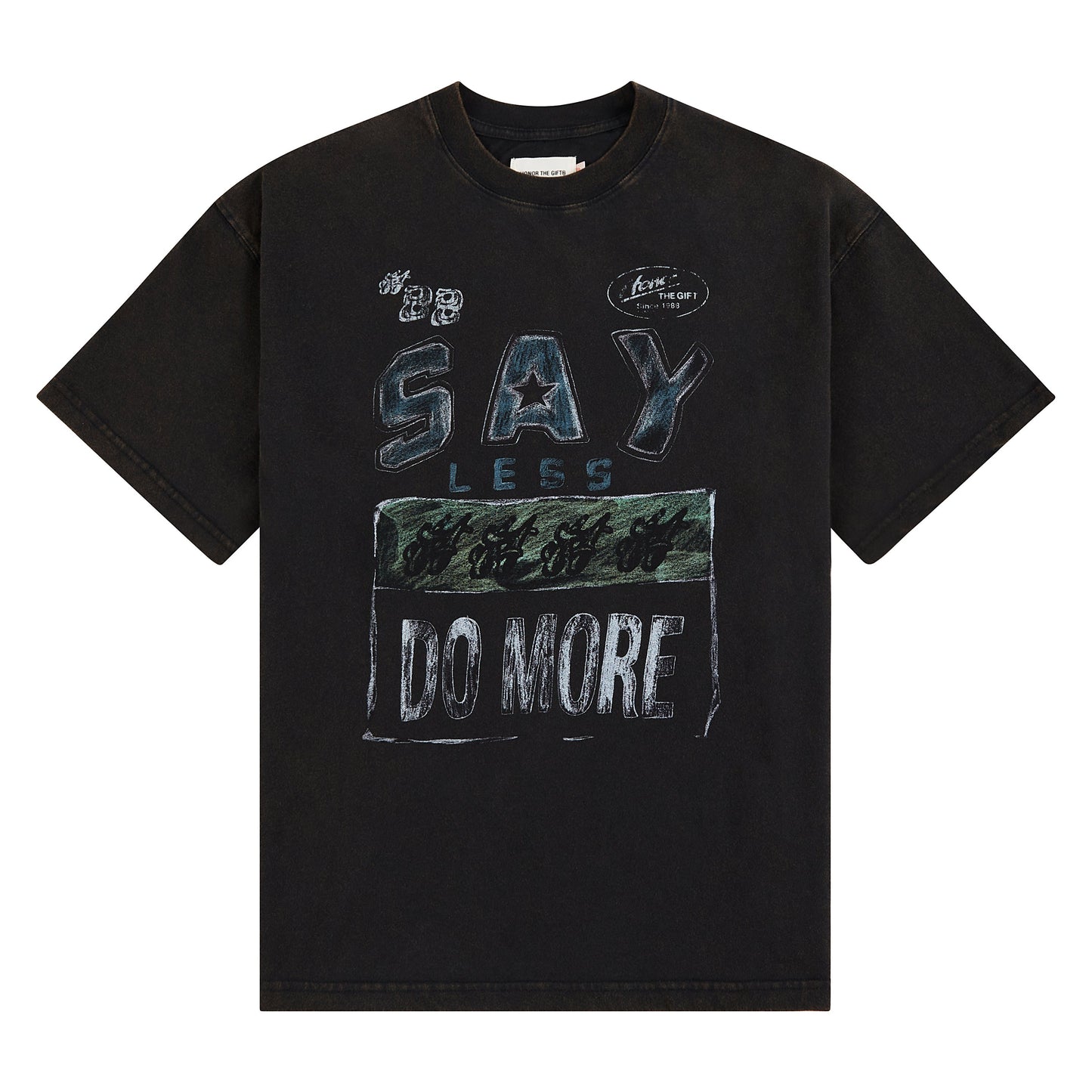Say Less Do More Tee | Black