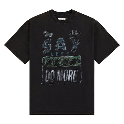 Say Less Do More Tee | Black