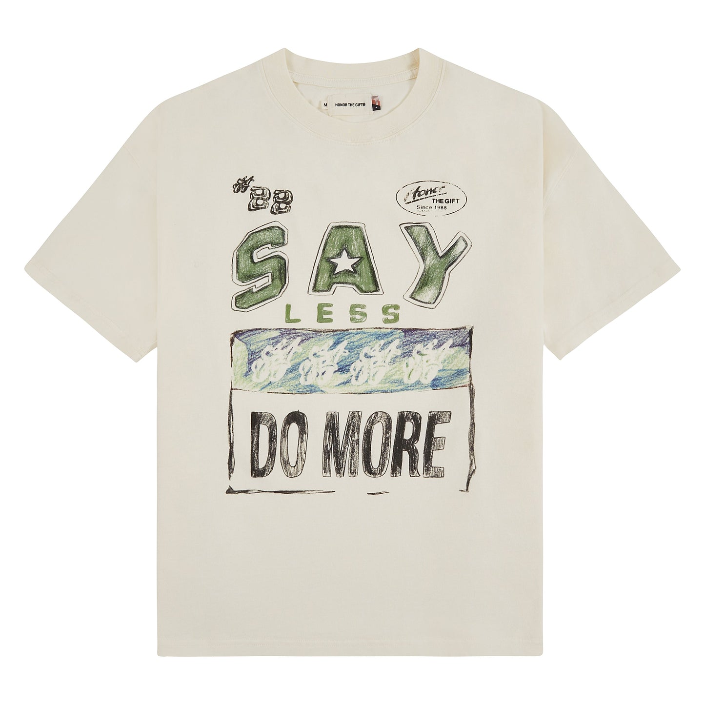 Say Less Do More Tee | White