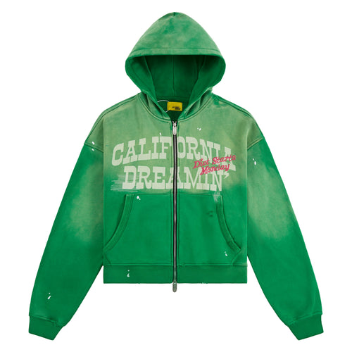 California Dreaming Full Zip Hoodie | Green