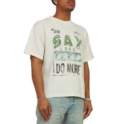 Say Less Do More Tee | White