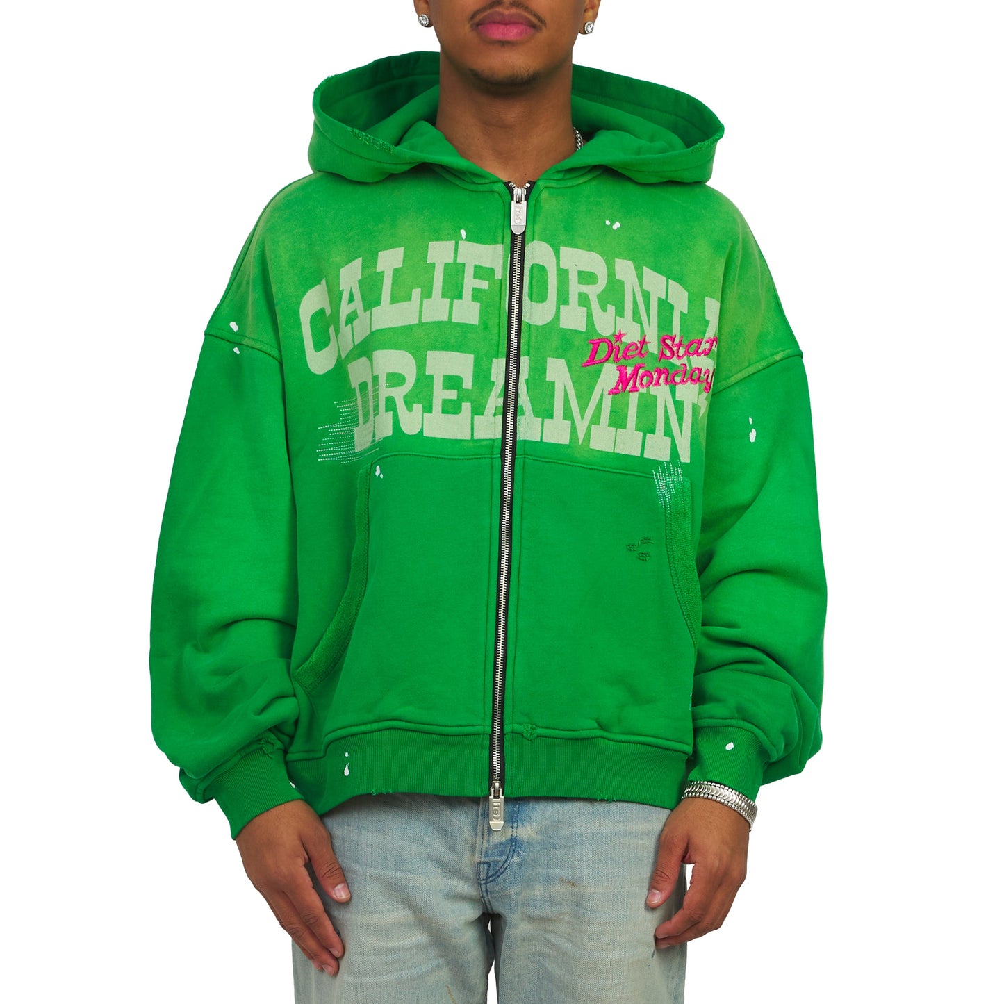California Dreaming Full Zip Hoodie | Green