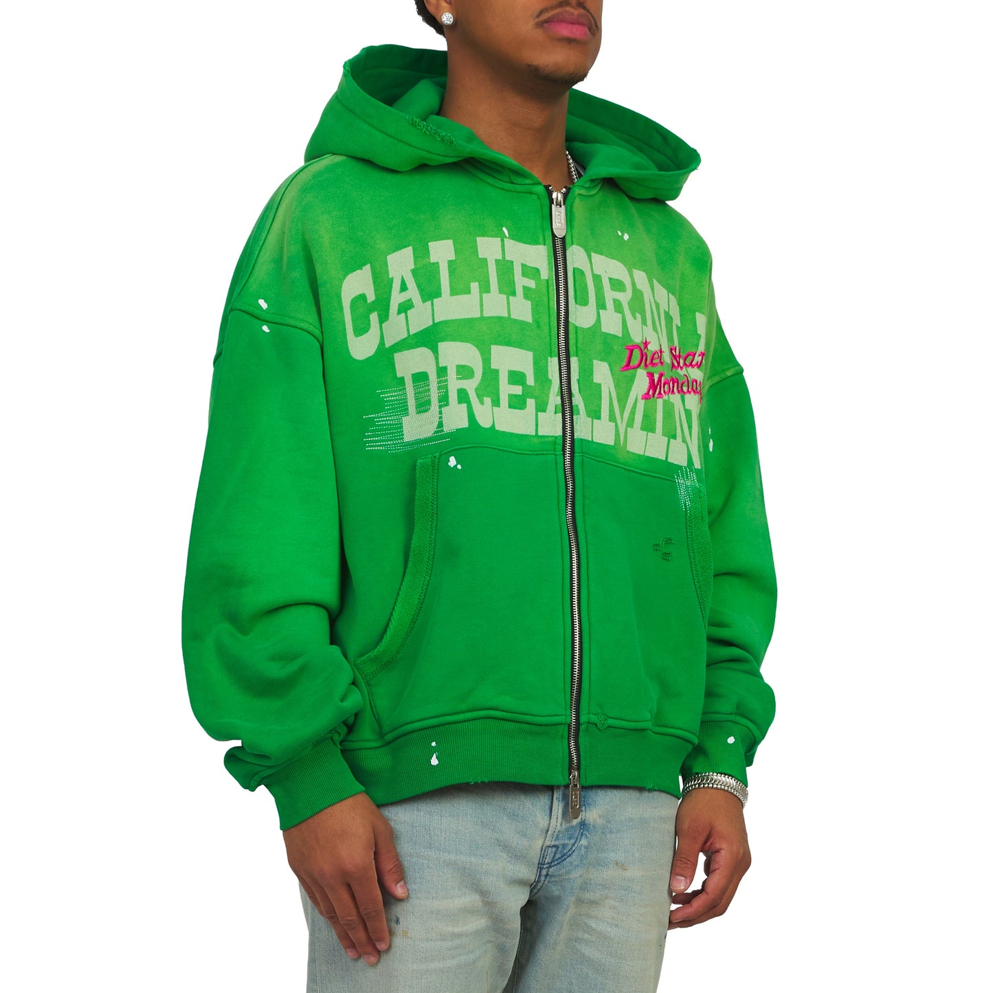 California Dreaming Full Zip Hoodie | Green