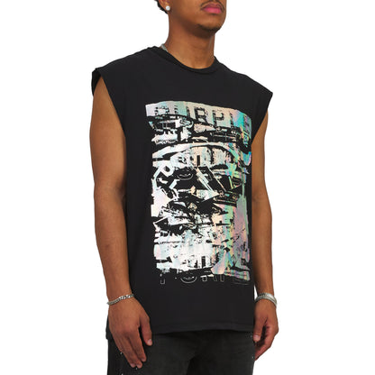 Foil Sleeveless Tee