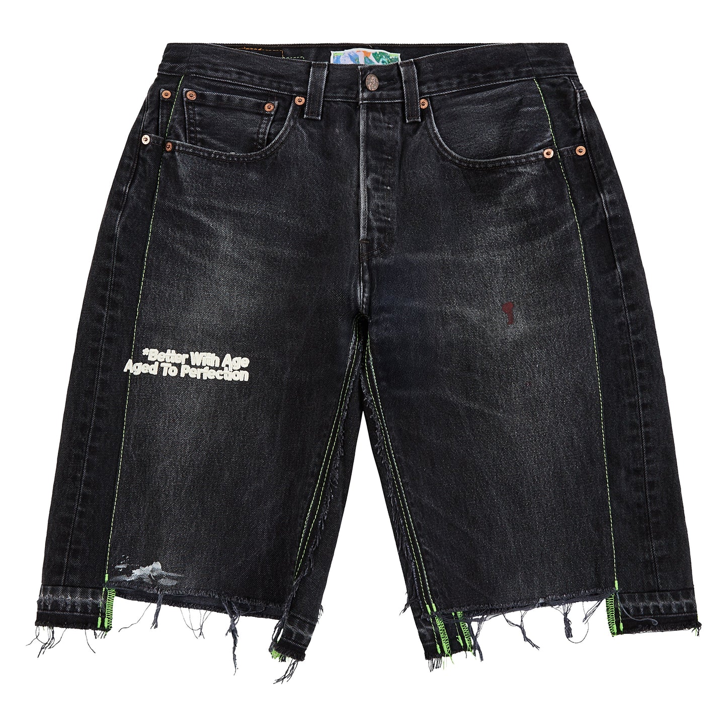 Monroe Triple-Wide Denim Short | Denim Black