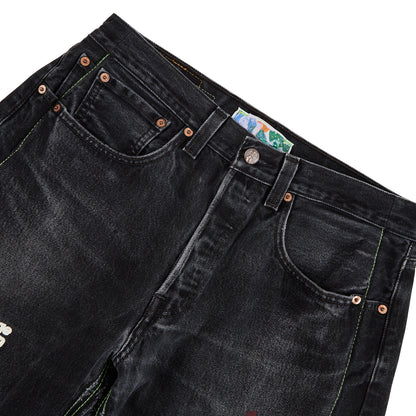 Monroe Triple-Wide Denim Short | Denim Black
