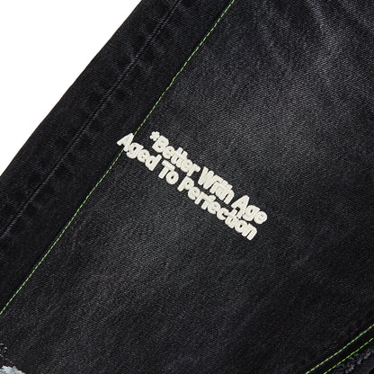 Monroe Triple-Wide Denim Short | Denim Black
