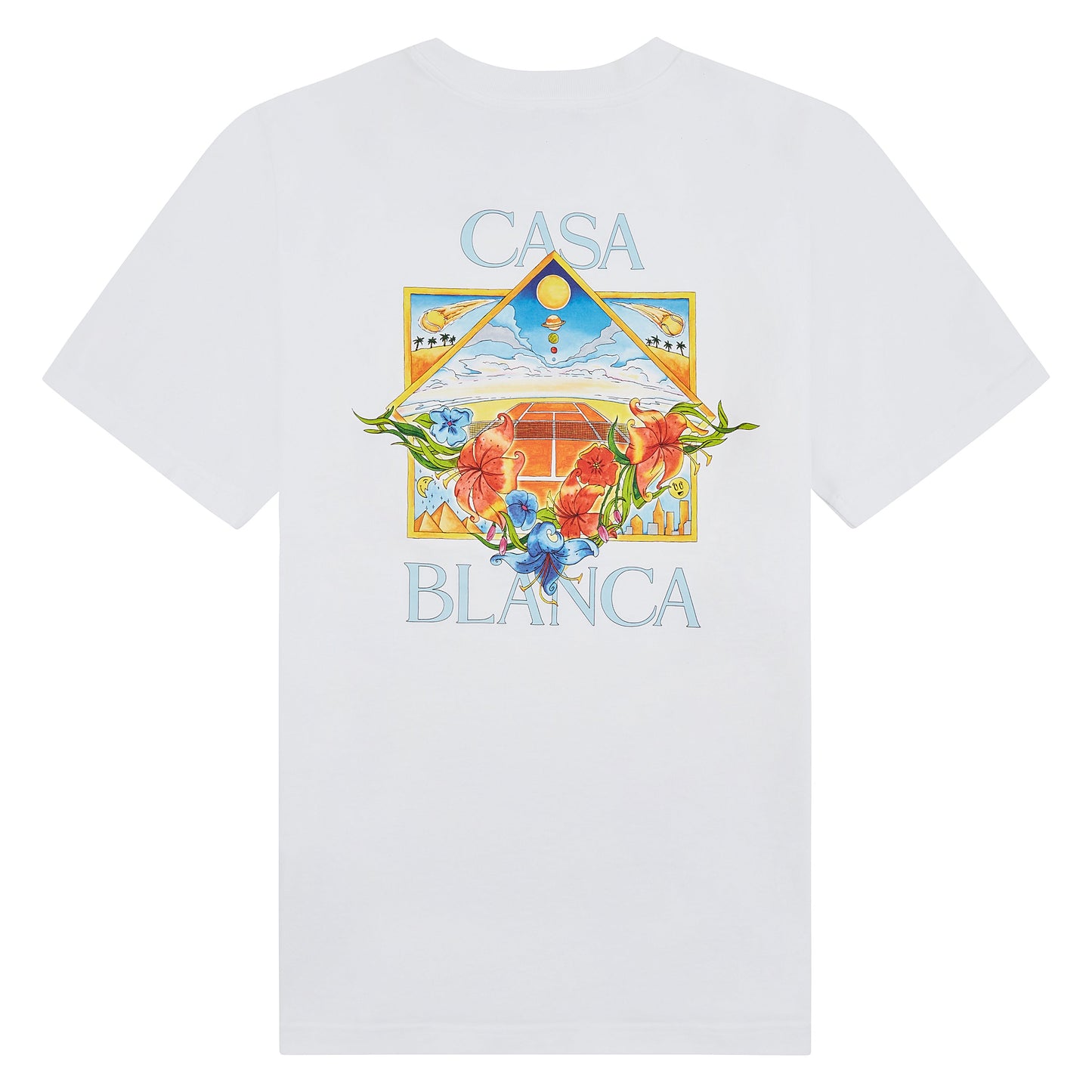 Flower Court Icon Tee | White