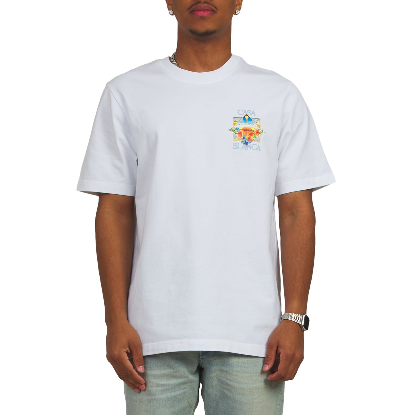 Flower Court Icon Tee | White