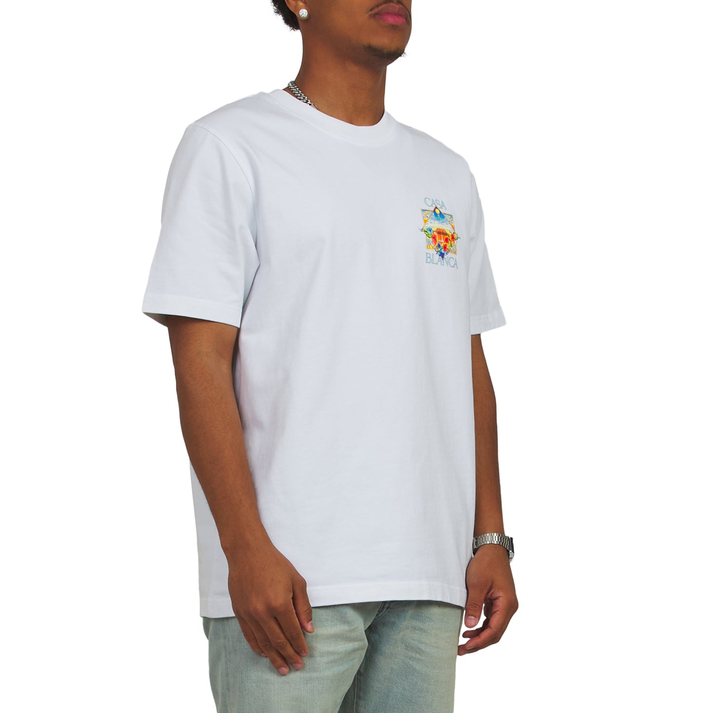 Flower Court Icon Tee | White