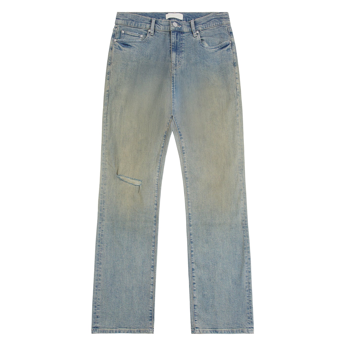 Dirty Ripped Flare Denim