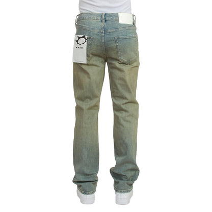 Dirty Ripped Flare Denim