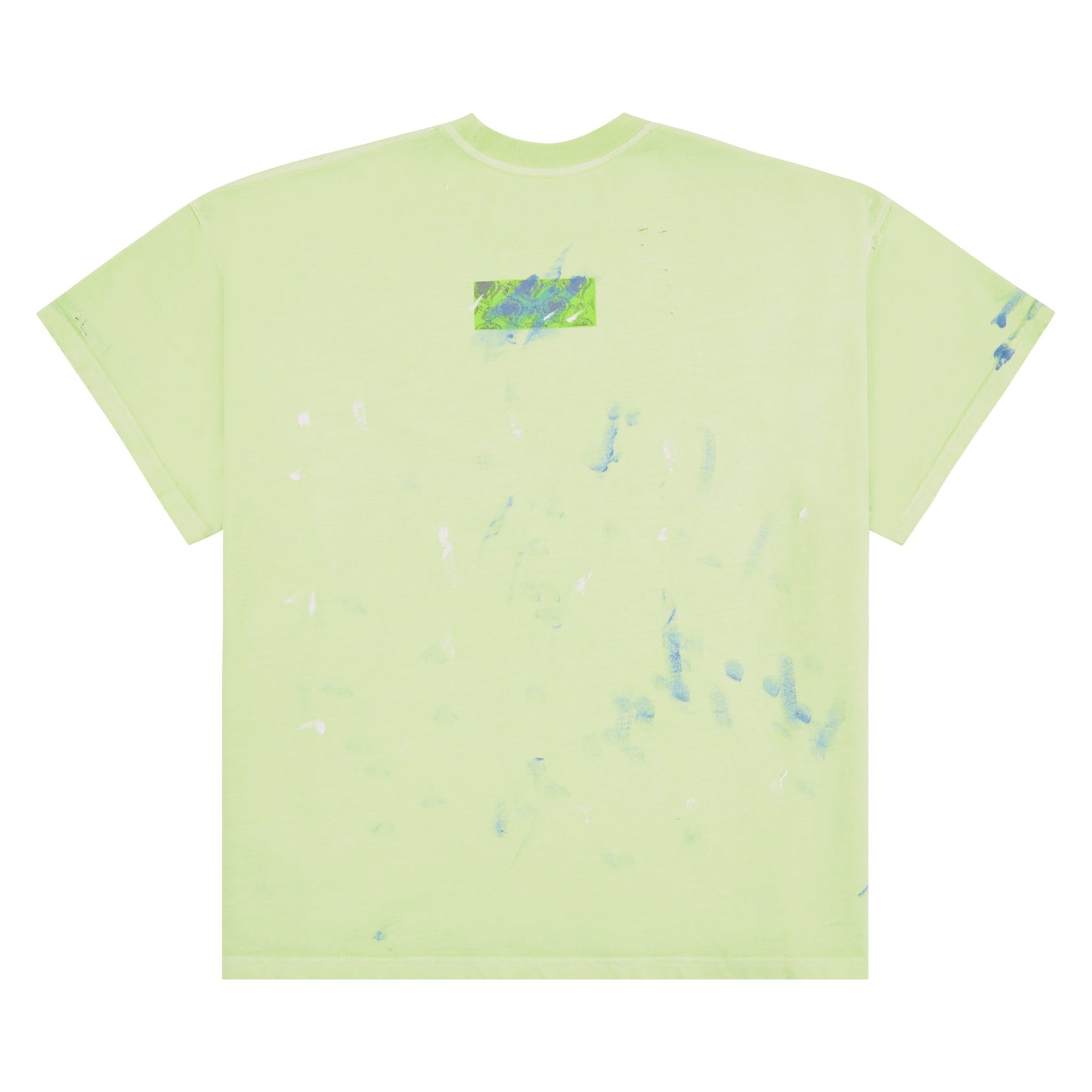 Paint Thrashed Tee | Mint Green