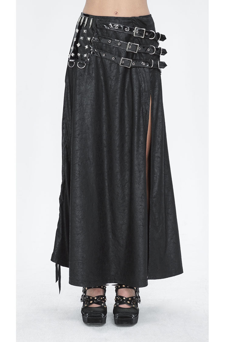 Black High Waisted Slim Women's Gothic Skirt