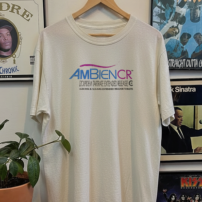 Rare Ambien CR Washed White Tee