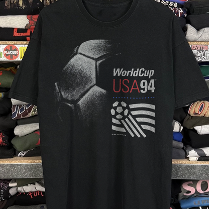94 USA World Cup Giant Ball Washed Black Tee