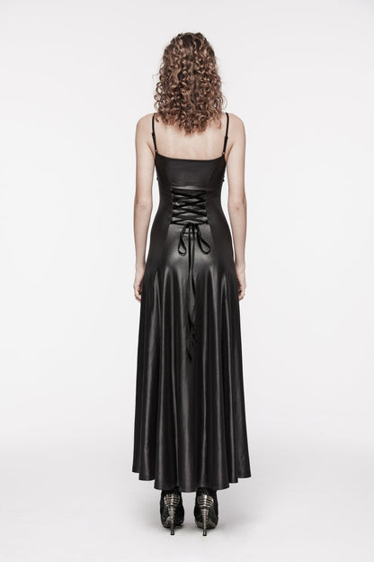 Black Off Shoulder Lace Lace-Up Slim Irregular Women's Gothic Jsk Wedding Dress