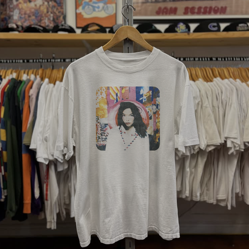 1995 Björk Post Washed White Tee
