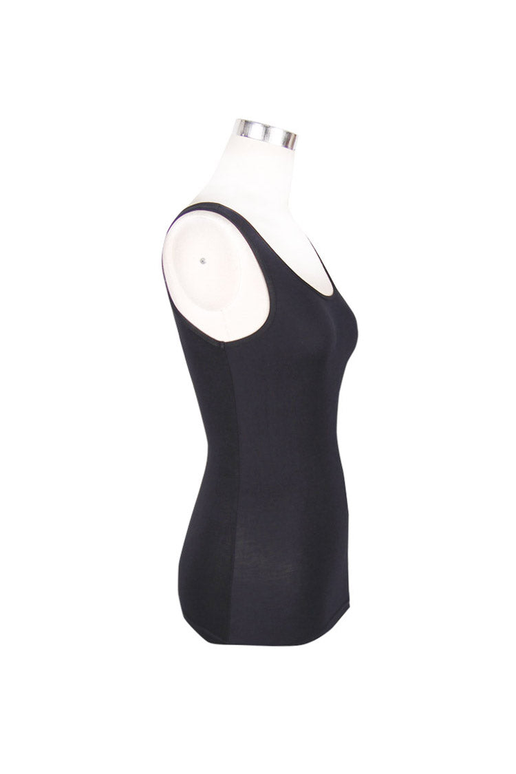 Black Lace Up Back Heart Shaped Hollow Knitting Chain Women's Punk Vest
