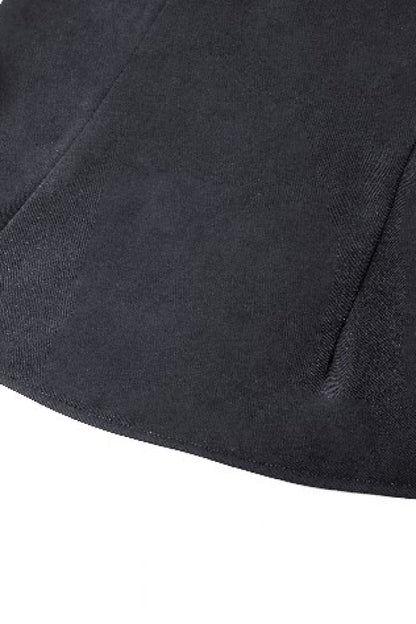 Black Lace Stand Collar Multi-Layered Ruffled Long Flared Sleeves Women's Gothic Blouse