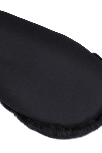 Black Lapel Collar Long Sleeves Women's Gothic High Low Woolen Dovetail Coat with Hood