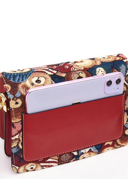 Bear Print Sweet Lolita Crossbody Bag 3 Colors