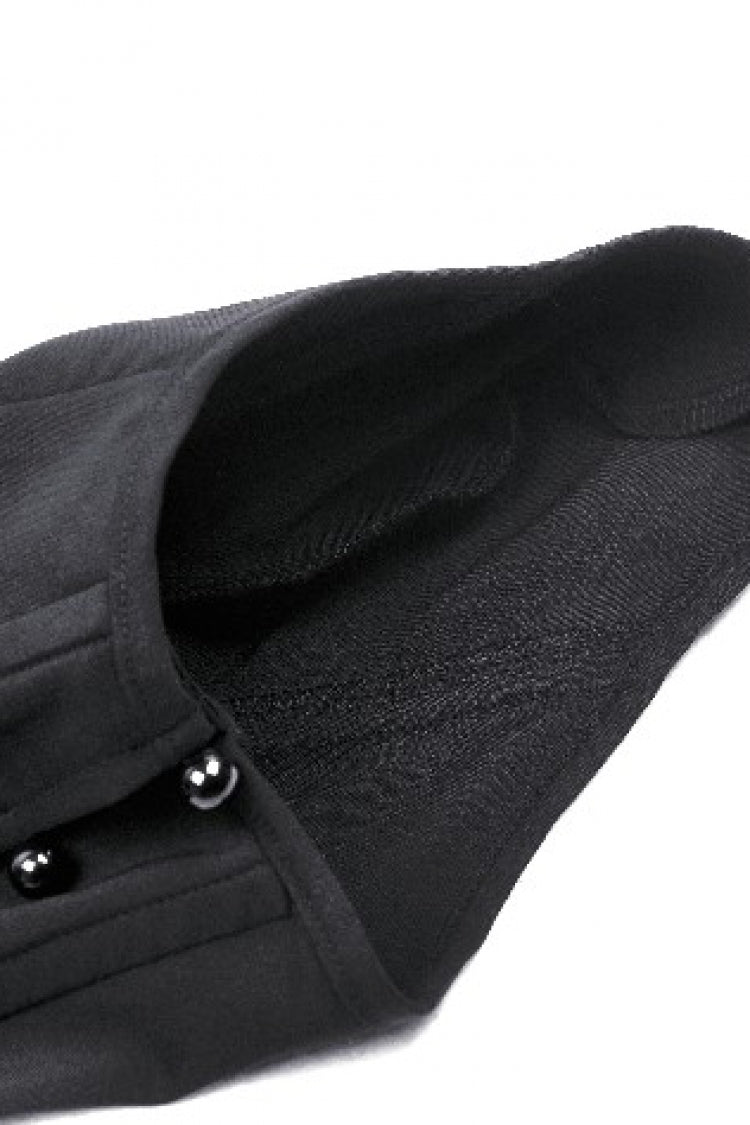 Black Bead High Collar Women's Gothic Punk Neckwear