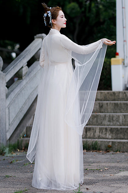 Beige New Fairy Sweet Hanfu Dress