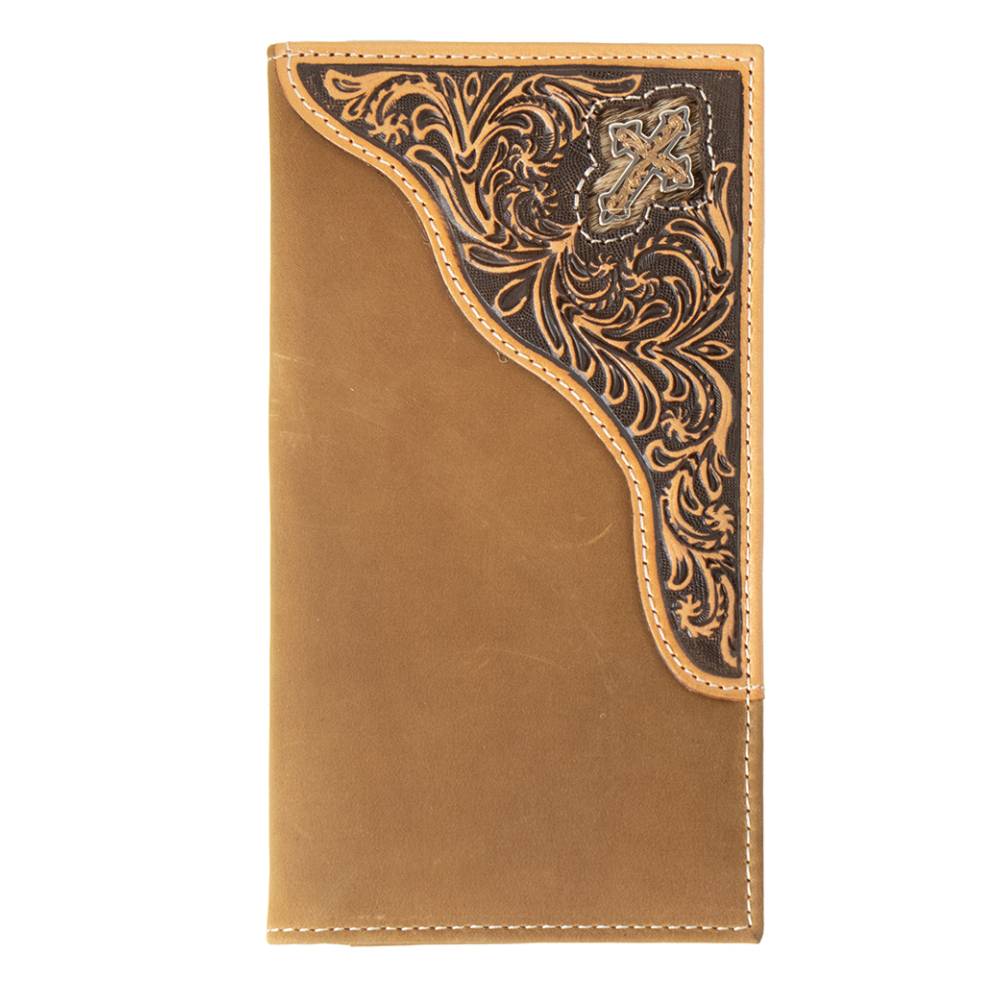3D Cross Floral Filigree Rodeo Wallet