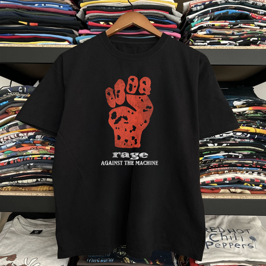 90s Rage Against The Machine Washed Black Tee