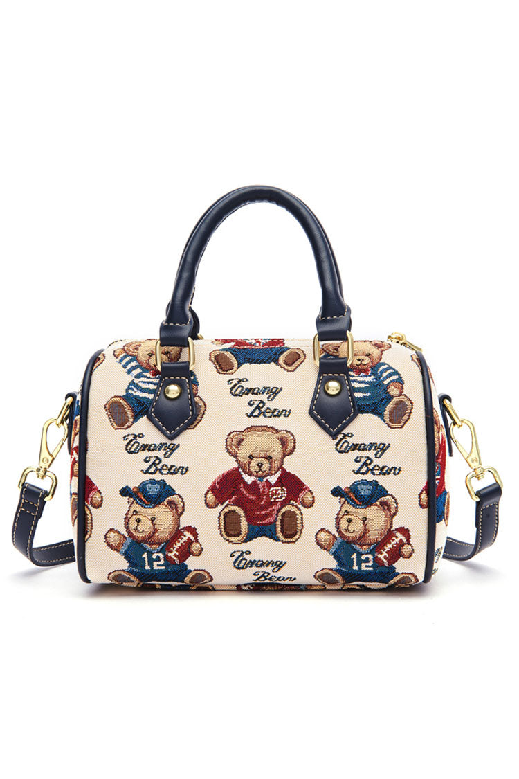 Bear Print Casual Sweet Lolita Shoulder Bag 5 Colors