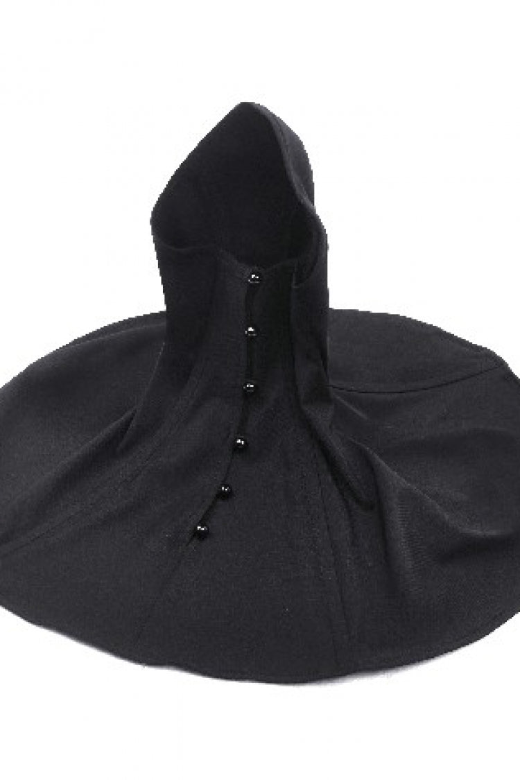 Black Bead High Collar Women's Gothic Punk Neckwear