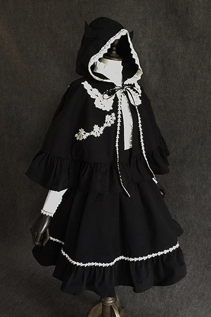 Black Devil Gothic Lolita Suspender Skirt