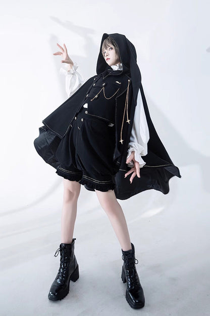 Black Anxious Rabbit Ouji Fashion Gothic Lolita Vest