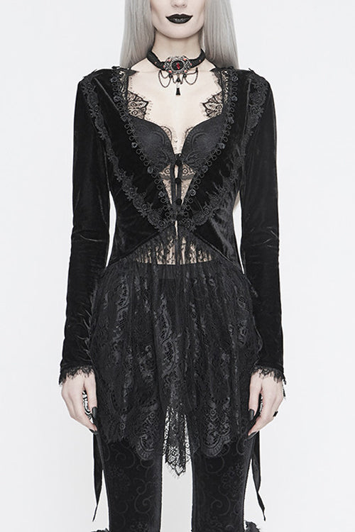Black Knitted Mini Womens Jacket Dress