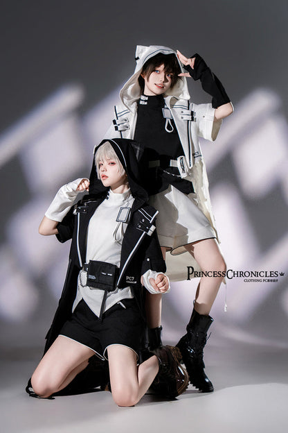 Black Functional Style Ouji Fashion Prince Handsome Lolita Cat Ears Coat