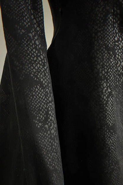 Black Long Sleeves Snake Print Ouji Fashion Gothic Lolita Coat
