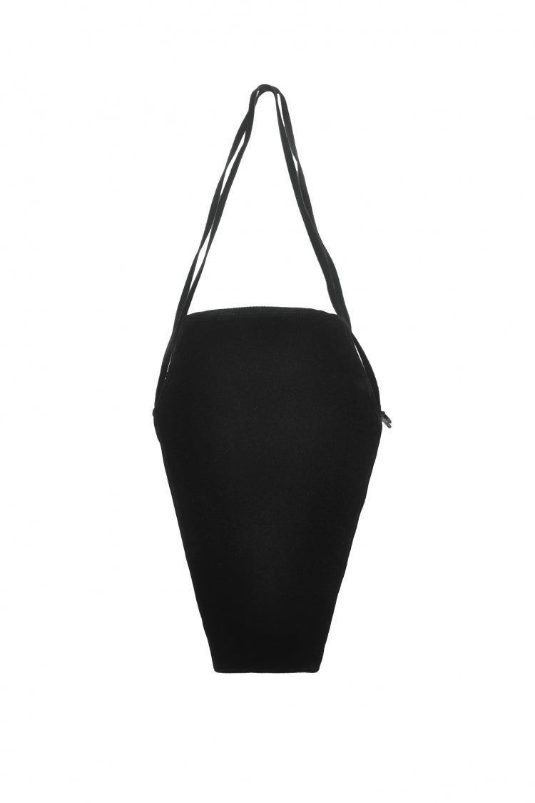 Black Horned Embroidered Women's Gothic Bag
