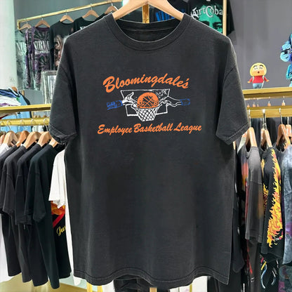 Bloomingdale's Basketball Washed Black T-Shirt