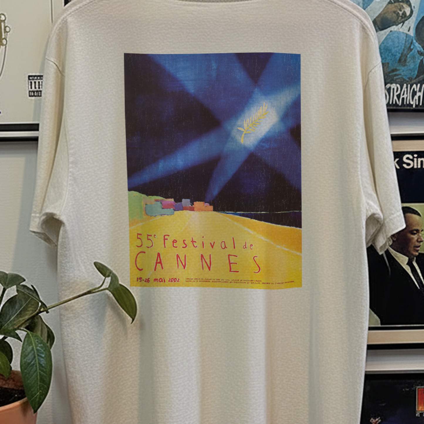 2002 Cannes Film Festival Washed White Tee