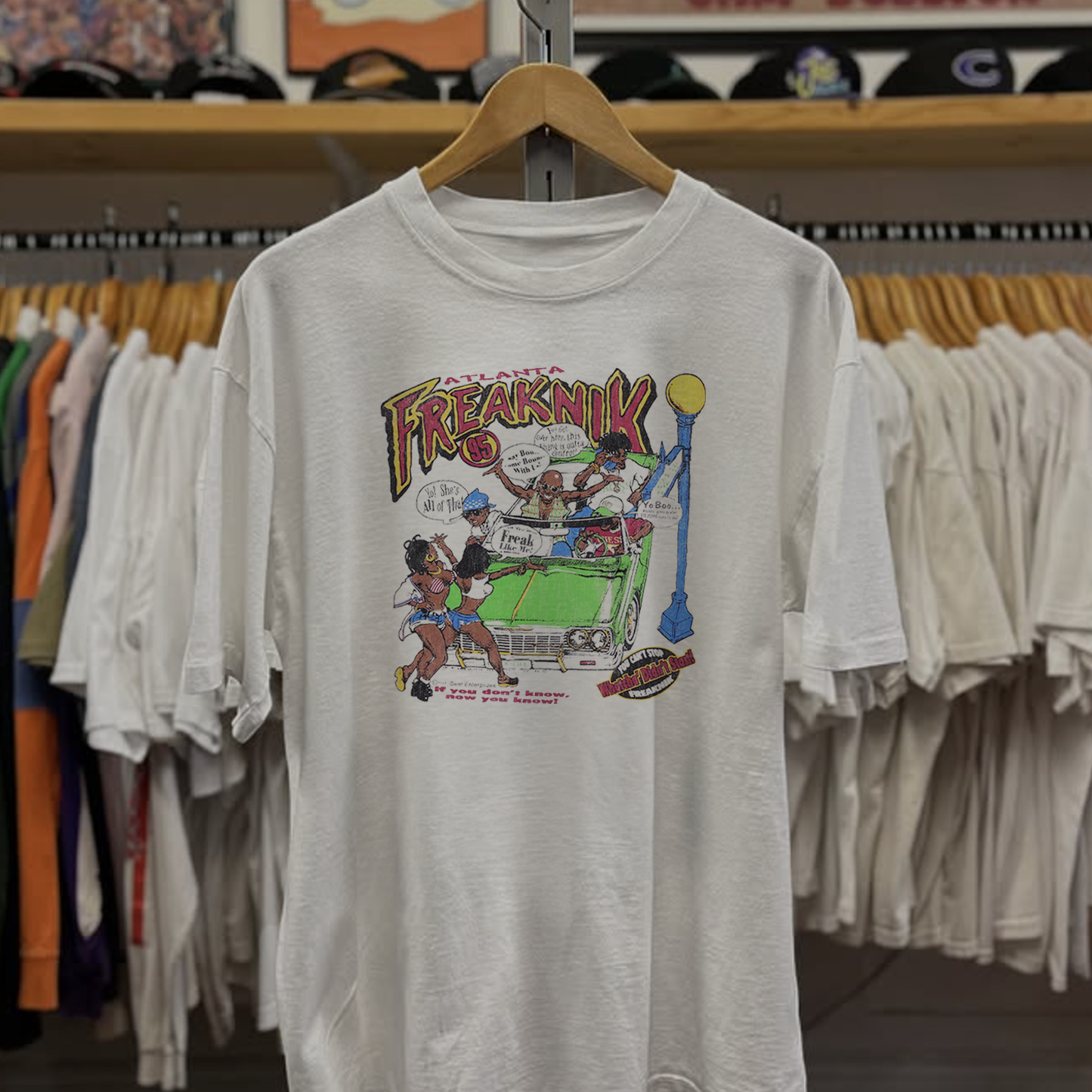 1995 Atlanta Freaknik Washed White Tee