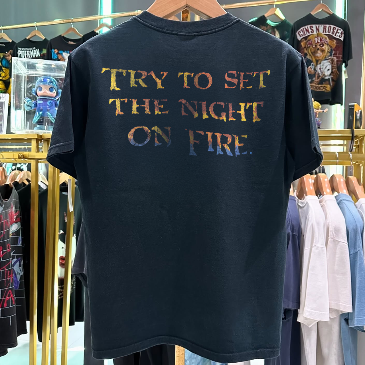 1991 The Doors Light My Fire Rare Grail Washed Black T-Shirt