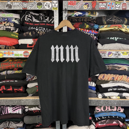 Rare Marilyn Manson Ain't Nuthin' But A Goth Thing Washed Black Tee