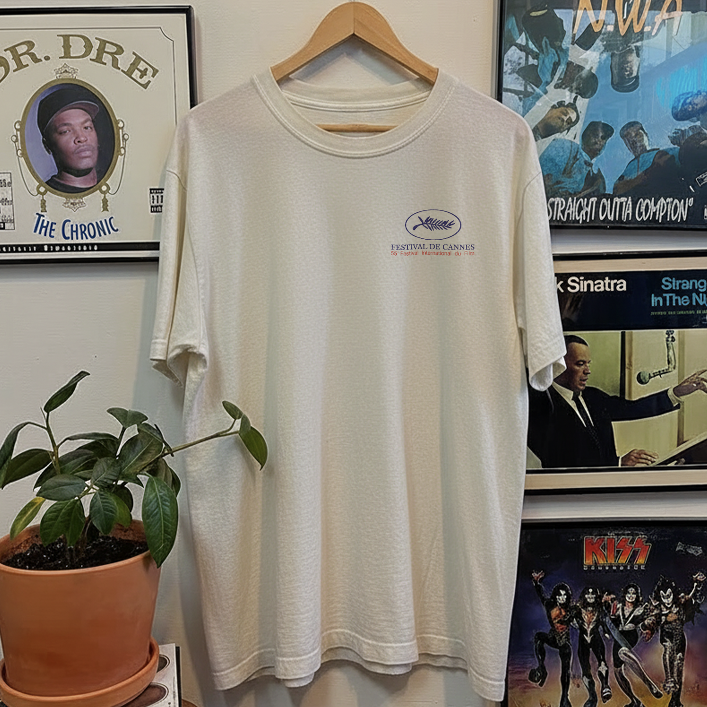 2002 Cannes Film Festival Washed White Tee