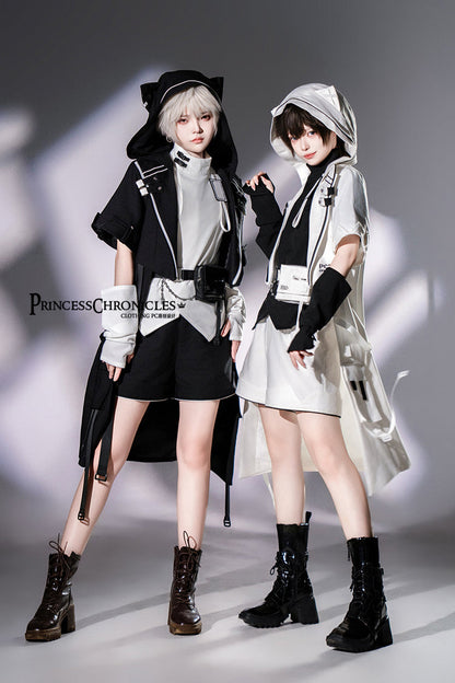 Black Functional Style Ouji Fashion Prince Handsome Lolita Cat Ears Coat