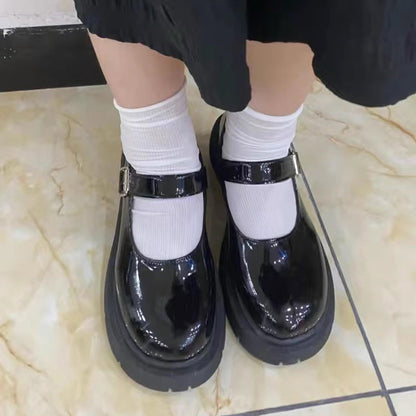 Black Mary Jane Ouji Plus Size Prince Lolita Shoes