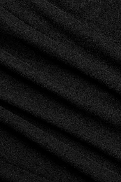 Black Long Sleeves Stitching Irregular Mesh Women's Gothic Dress