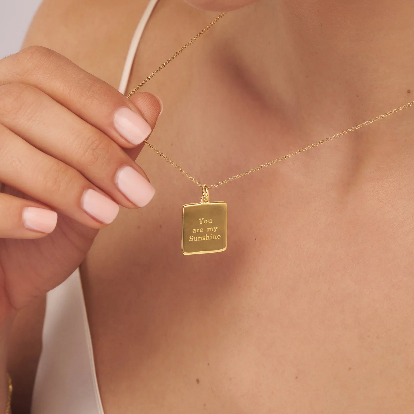 Gold Personalised Verse Necklace